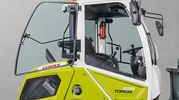 Porte d'accès gauche et fenêtre droite avec ouverture à 180° et dispositif de blocage dans cette position. - TORION small series