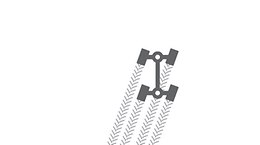 5 Marche crabe intégrale.
Le pont arrière se déplace parallèlement au pont avant.
Le pont arrière est dirigé via le levier multifonctions CMOTION.
Légères corrections possibles de la direction - XERION 5000-4200 Stage V